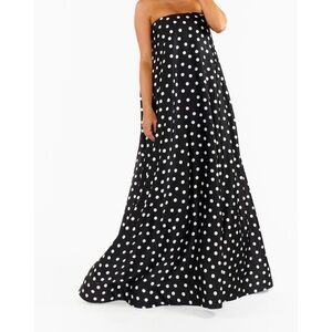 NWOT Show Me Your Mumu Tinsley Tube Black Polka Dot size Medium